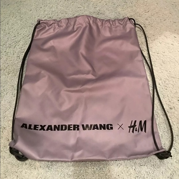 Alexander Wang Bags Alexander Wang X Hm Grey Drawstring Backpack New Poshmark Alexander Wang Bags Alexander Wang X Hm Grey Drawstring Backpack New Poshmark
